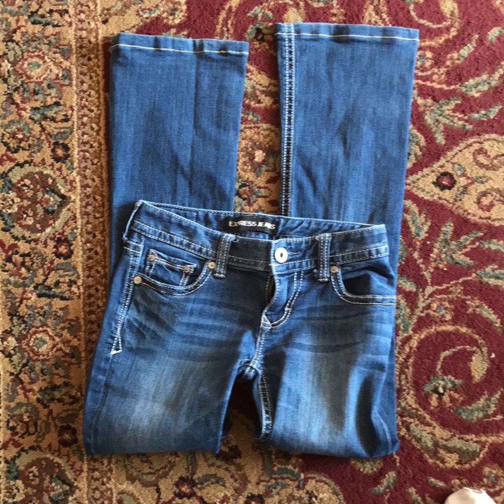 Express Jeans, Stella, low rise, Boot cut.